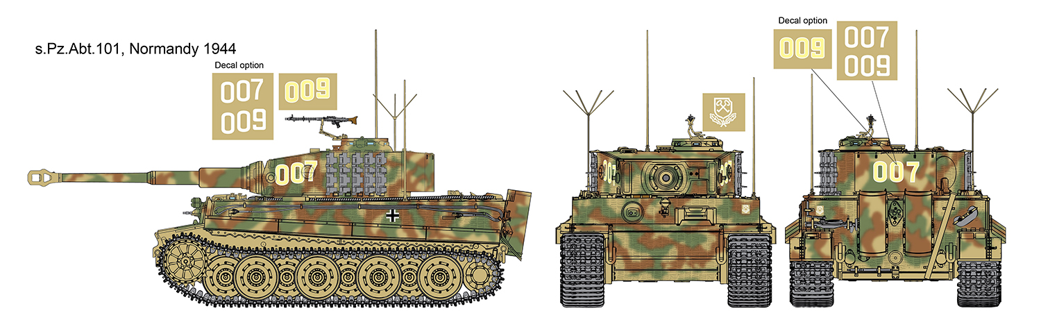 1/35 ドイツ ティーガーⅠ 初期生産型 ヴィットマン 1331号車 クルスク 