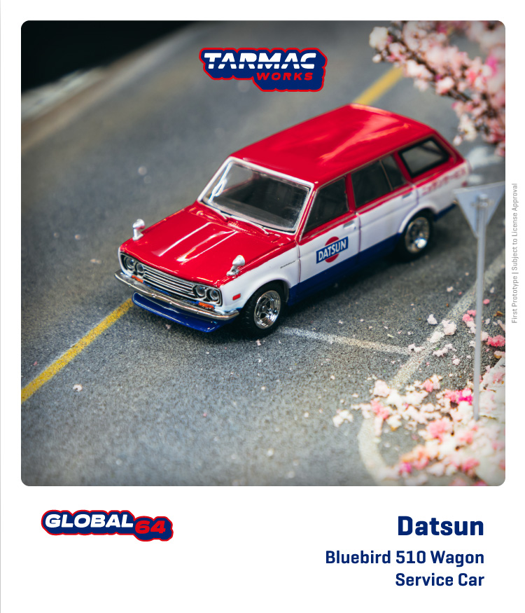 TARMAC WORKS 1/64 Datsun Bluebird 510 Wagon Service Car | ホビー ...